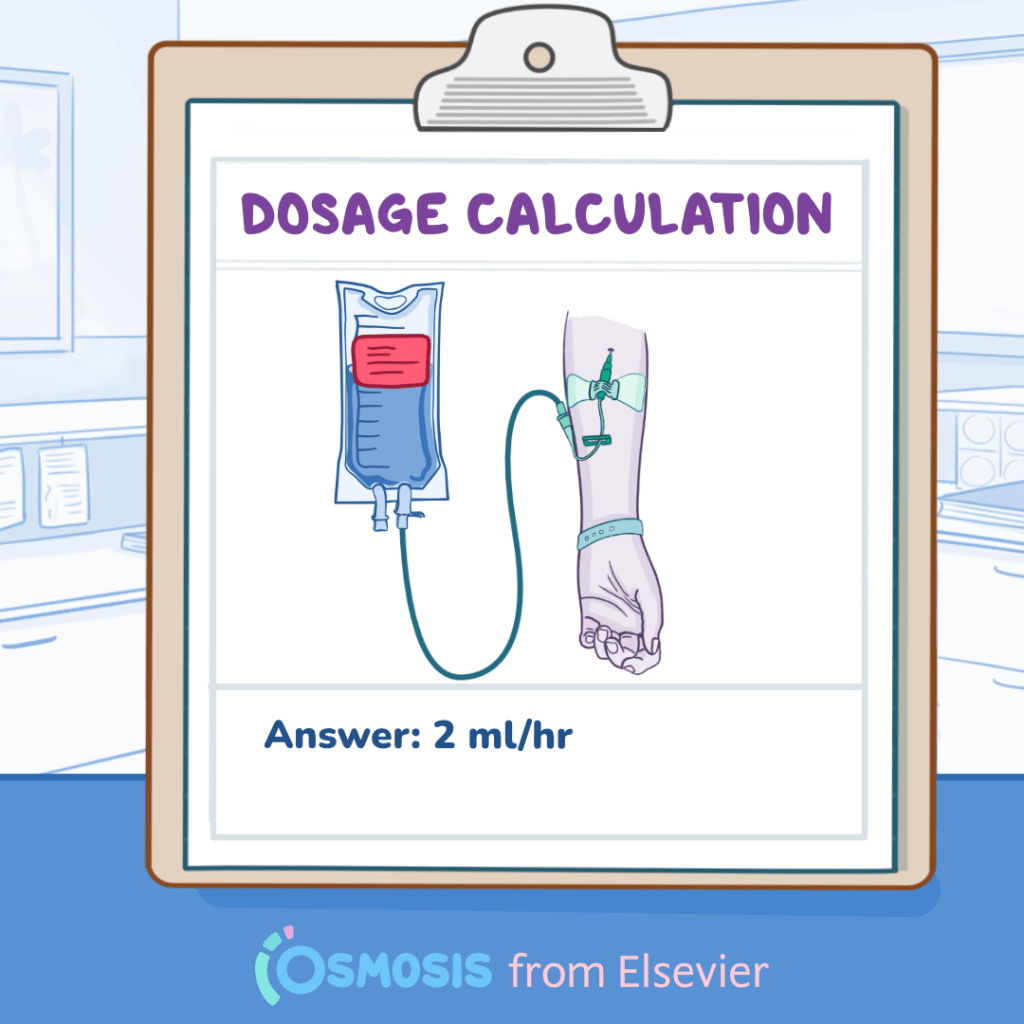Answer: 2 ml/hr